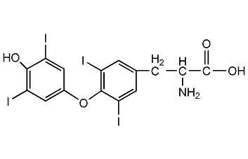 D-甲状腺素结构式